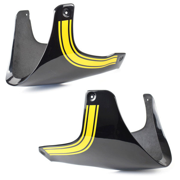 Pyramid Plastics Pyramid belly pan | metallic diablo black/metallic yellow (yellow ball scheme) | kawasaki z 900 rs se 2022>current